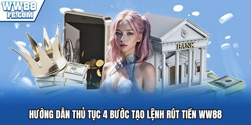 Hướng dẫn thủ tục 4 bước tạo lệnh rút tiền WW88